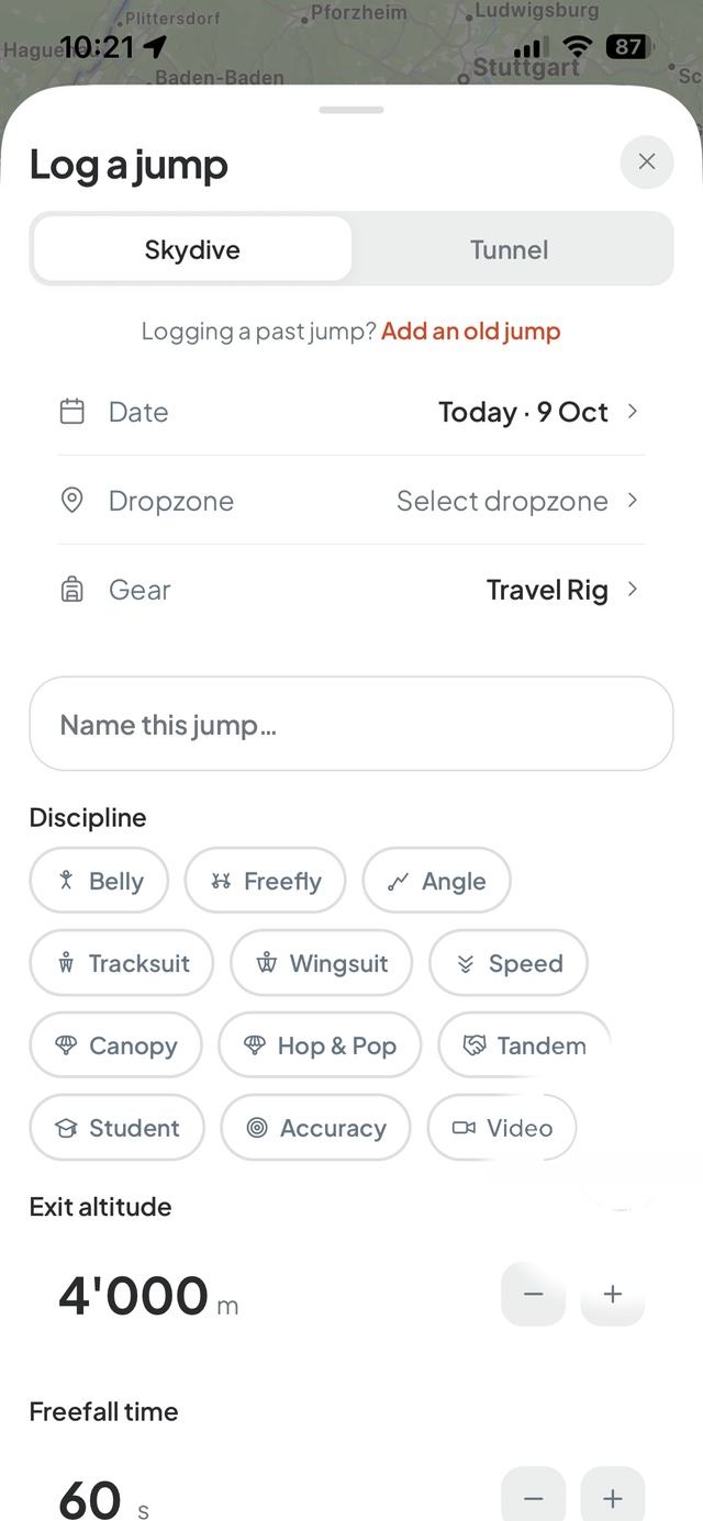 Log a jump